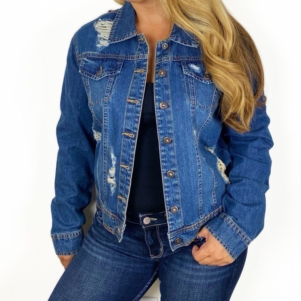 Denim Jacket Plus Size